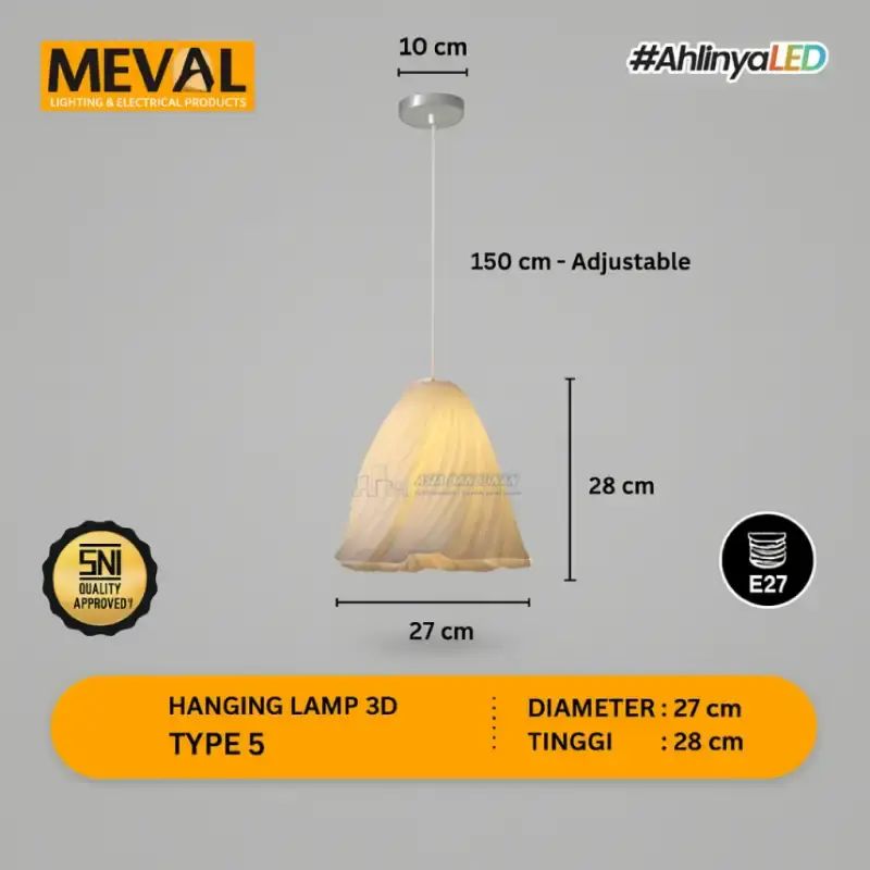 Meval Rohri Jual Meval Lampu Hias Gantung Dekorasi Minimalis 3d Print Technology ...