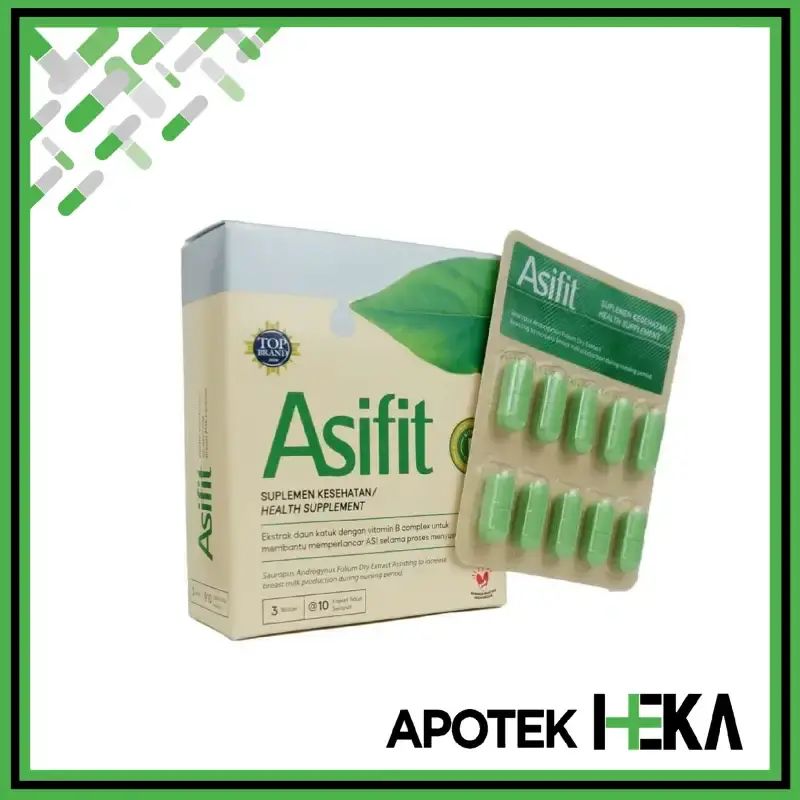 Jual Asifit Box Isi 3x10 Kaplet - Suplemen Memperlancar Asi Di Seller ...