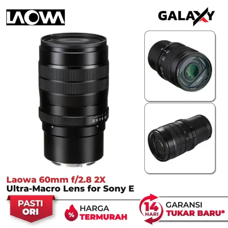 Jual Laowa 60mm F/2.8 2x Ultra-macro Lens For Sony E-mount Garansi