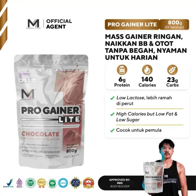 Jual Muscle First M1 Pro Gainer Lite 800gr Mass Gainer Susu Penambah ...