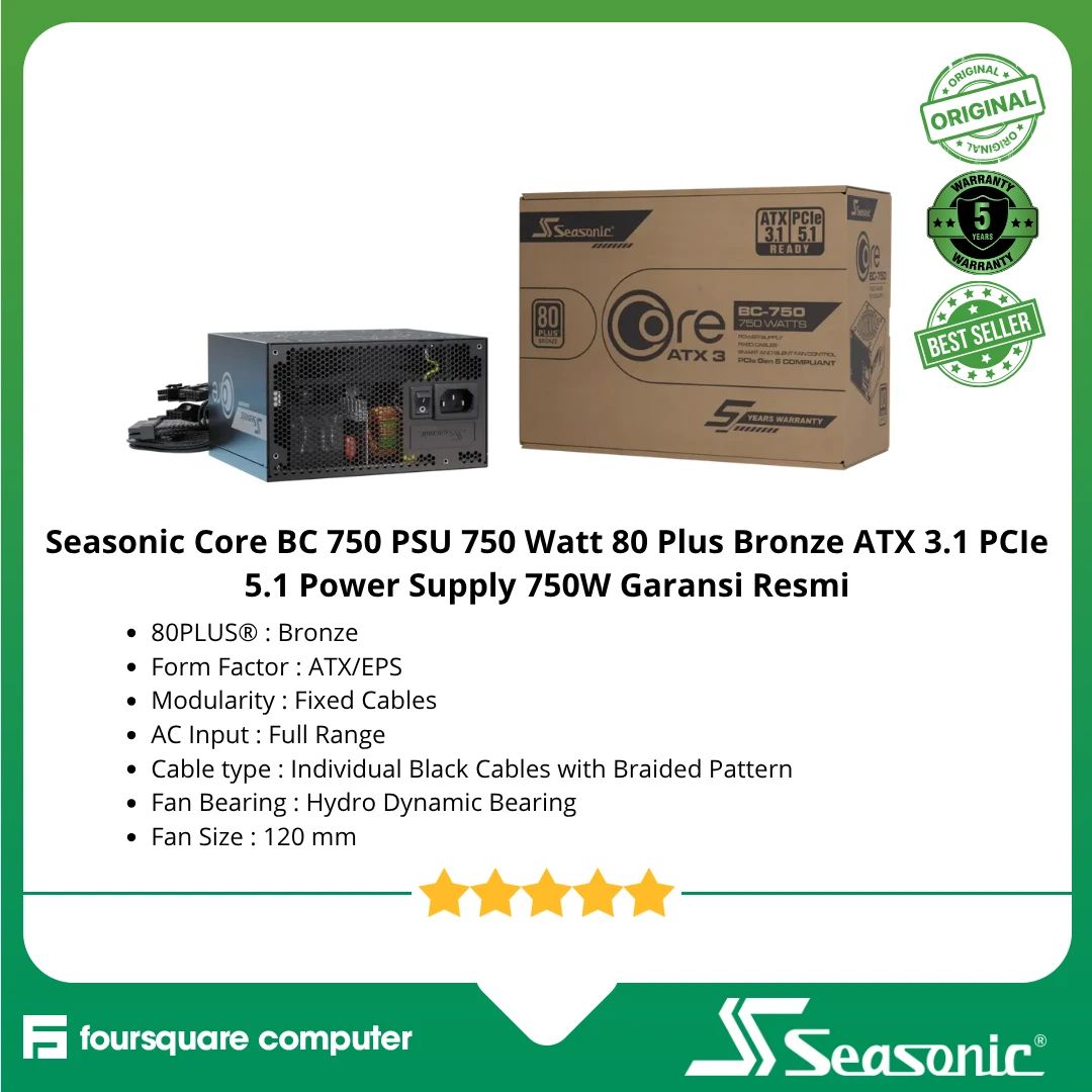 【vscode,python,opencv-python】vscode-modulenotfo... Jual Seasonic Core Bc 750 Psu 750 Watt 80 Plus Bronze Atx 3.1 Pcie 5.1 ...