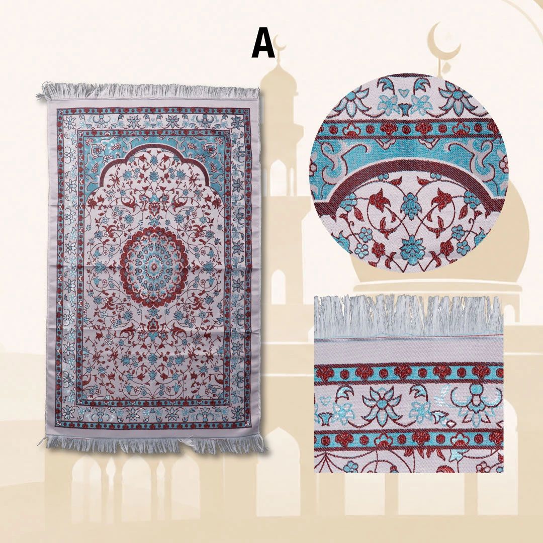 Jual Sajadah Travel Satin Al Jamal Turkiye Motif Bunga Rumbai Jumbo 110 ...