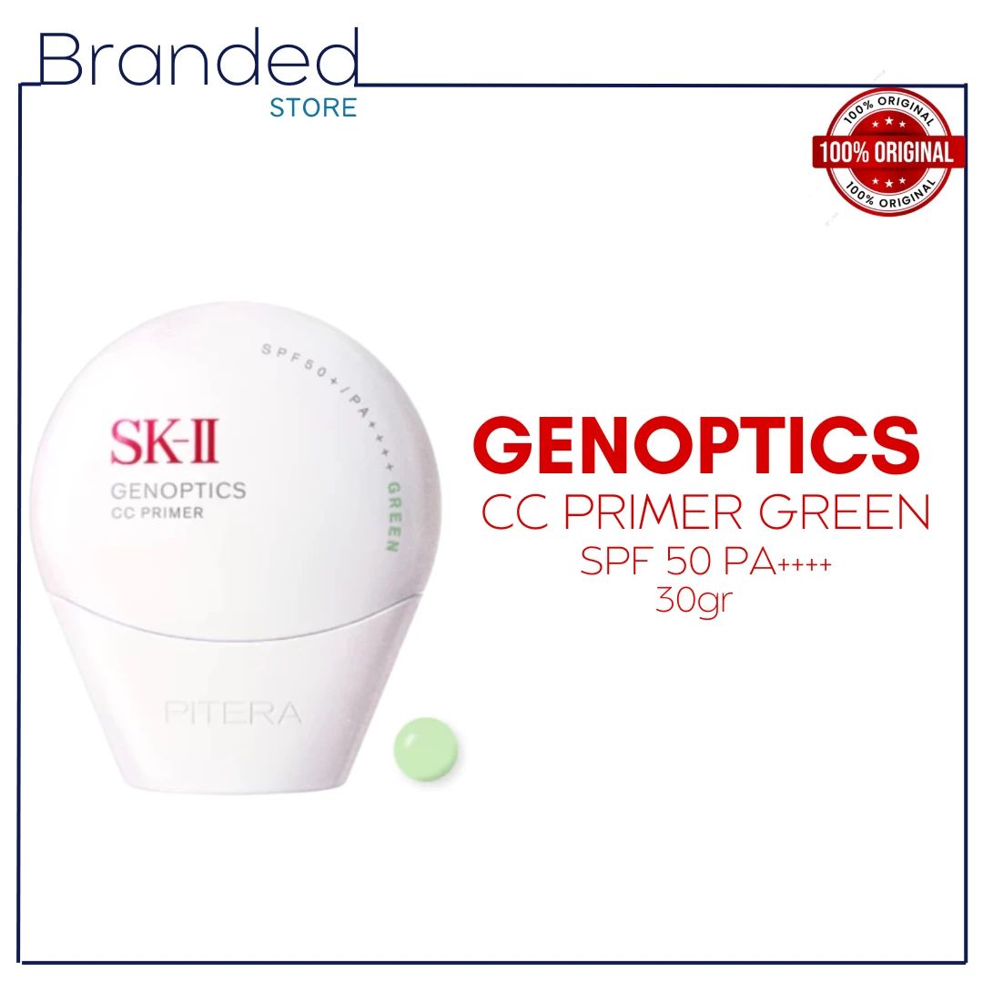 Promo Sk Ii Sk2 Skii Genoptics Cc Primer Green Spf 50 Pa ++++