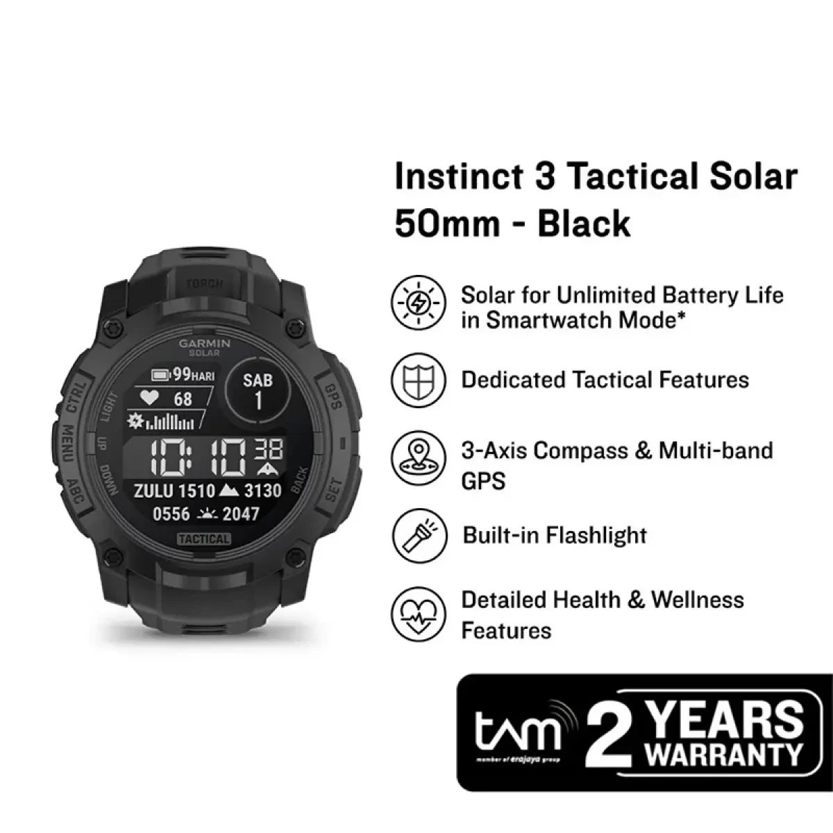 Garmin Instict 2 Tactical - 🔥 Harga & Spesifikasi Terbaru Oktober 2026