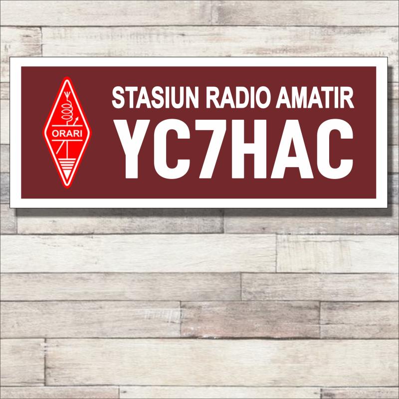 Rapi Call Sign Jual Papan Callsign Rapi/orari - Akrilik - Standar Permen - 50 X 20 Cm ...