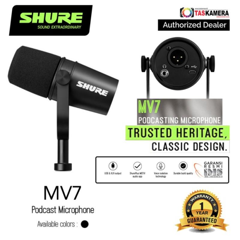 Promo Shure Mv7 Podcast Microphone - Shure Mic Mv7 - Mv7x Diskon 50% Di ...