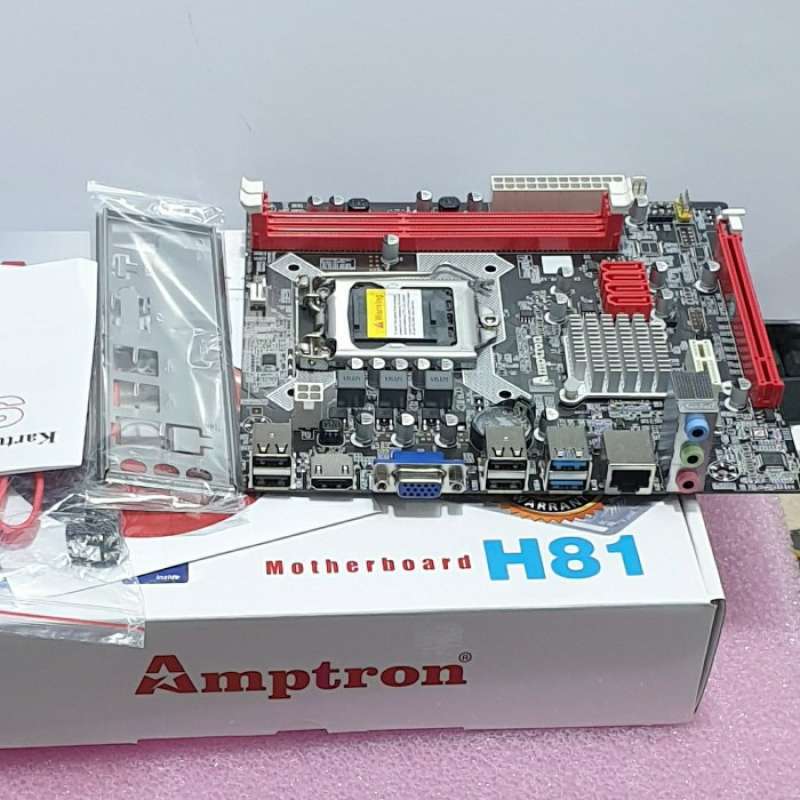 Promo Motherboard Amptron H81 Soket1150 Diskon 23% Di Seller Ulita ...