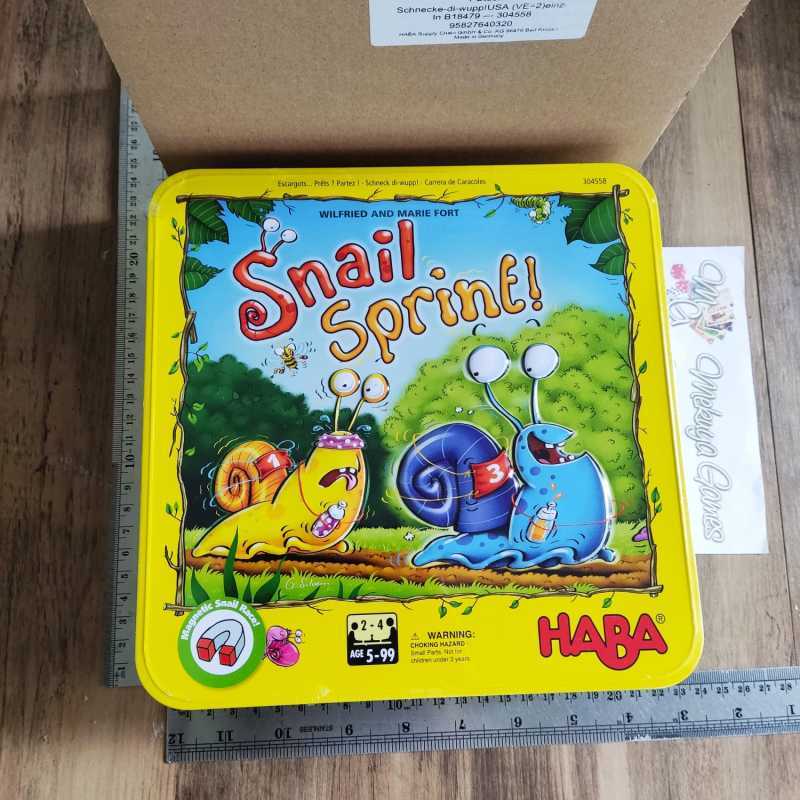 Promo Haba Snail Sprint! Race Racing Kids Educative Board Game