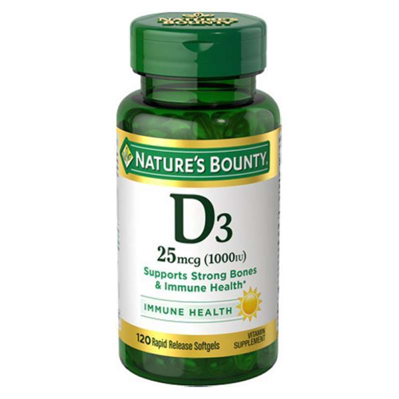 Promo Nature's Bounty Vitamin D, 1000 IU, Count of 1 Diskon 20 di