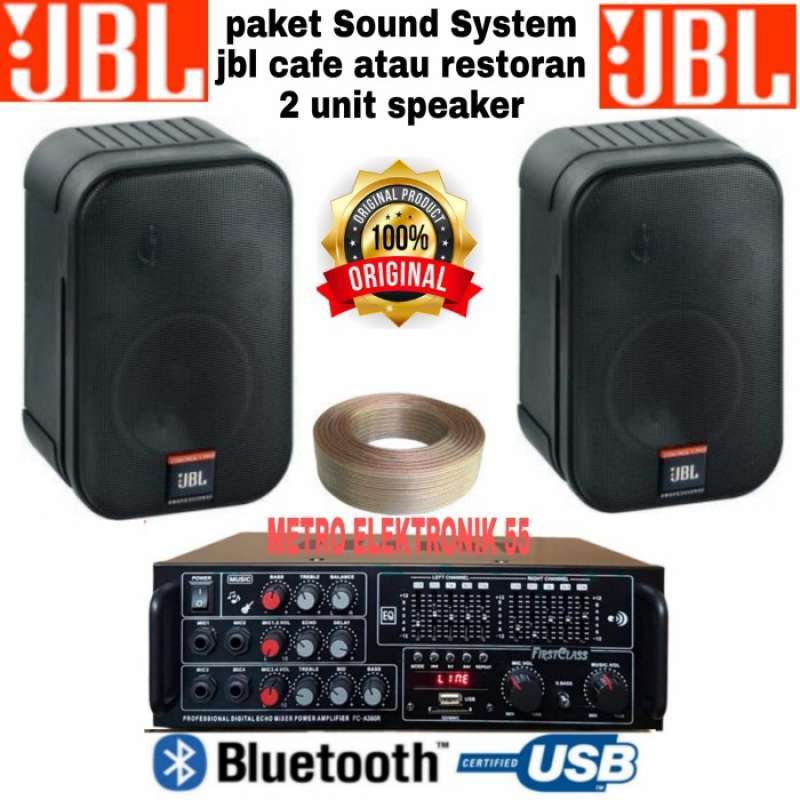 Promo Paket Sound System JBL Cafe Atau Restoran 2 Unit Speaker JBL Ori