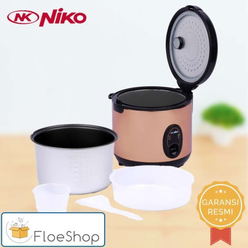 Promo MAGIC COM RICE COOKER PENANAK NASI NIKO KECIL MINI (1.2 LITER) GOLD Diskon 33 di Seller