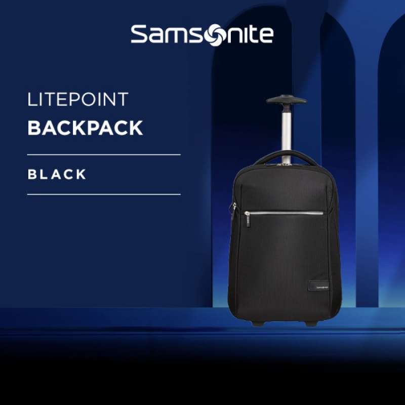 Promo Samsonite Litepoint Laptop Backpack Wheels 17.3 Inch Black