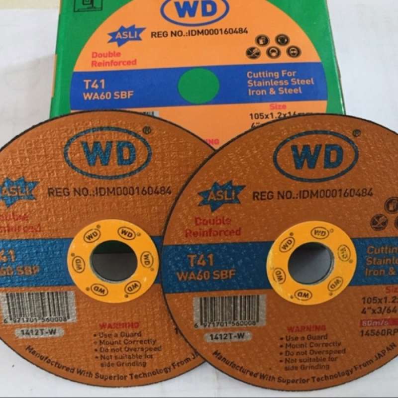 Promo Mata Gerinda Wd Potong 4 Inch | Chutting Wheel Wd 4 Qty 20Pcs ...