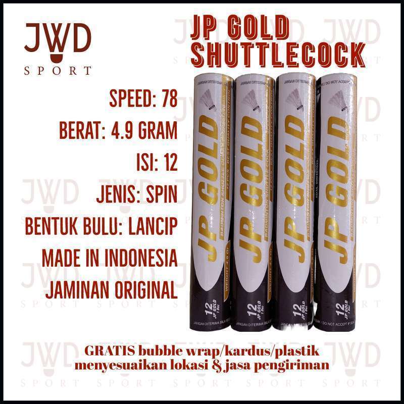 Promo [SMASH] JP Gold Shuttlecock Isi 12 per Slop Kok Badminton