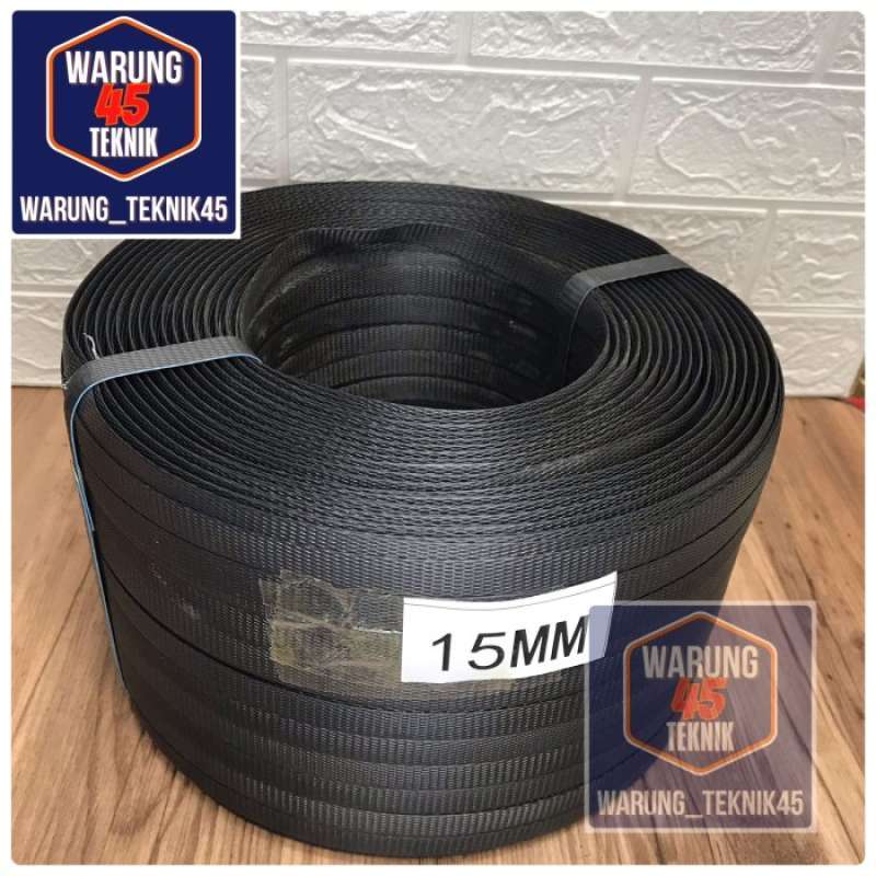 Promo Tali Straping Strapping Band Plastik Hitam 15Mm Manual Heavy Duty