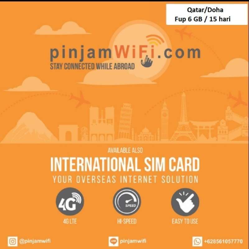 Jual Sim Card Qatar Unlimited FUP Simcard Qatar Doha di Seller PINJAM
