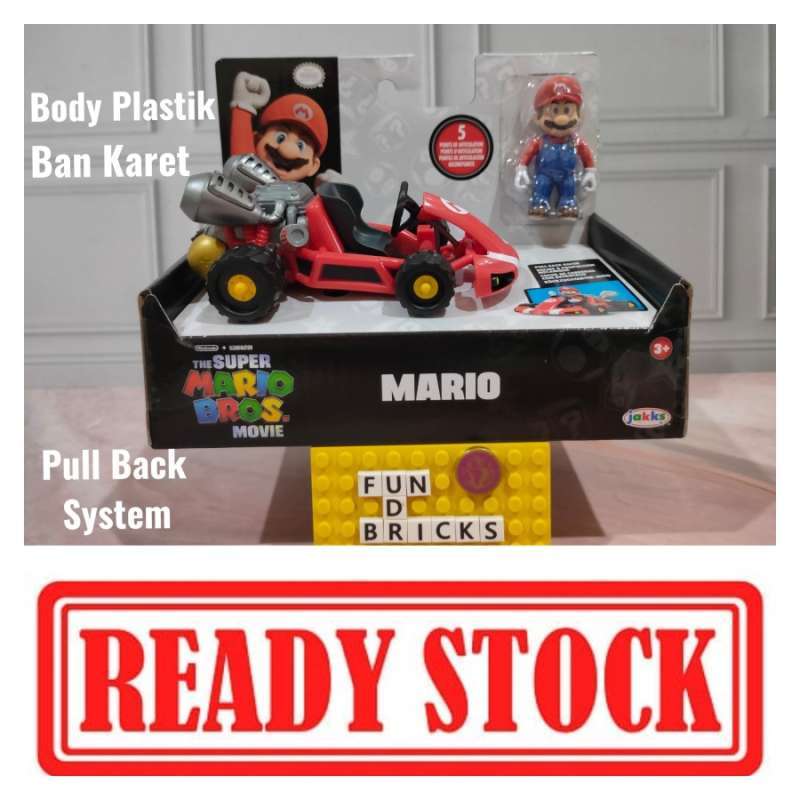 Jual The Super Mario Bros Movie Mario Kart Pull Back Racer Mario di Seller Fun D Bricks Sunter