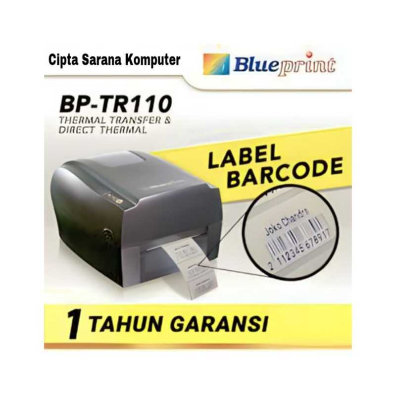 Jual Printer Barcode Thermal / Label BLUEPRINT BP TR110 (USB+Serial