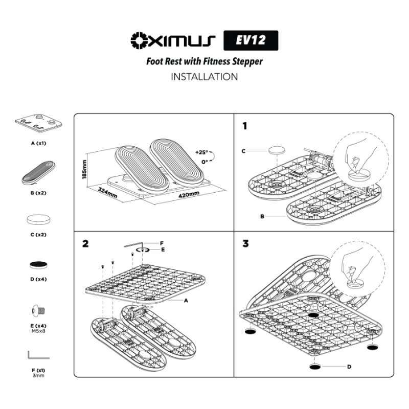 Jual Active Foot Rest Interaktif dengan Fitur Latihan Olahraga OXIMUS ...