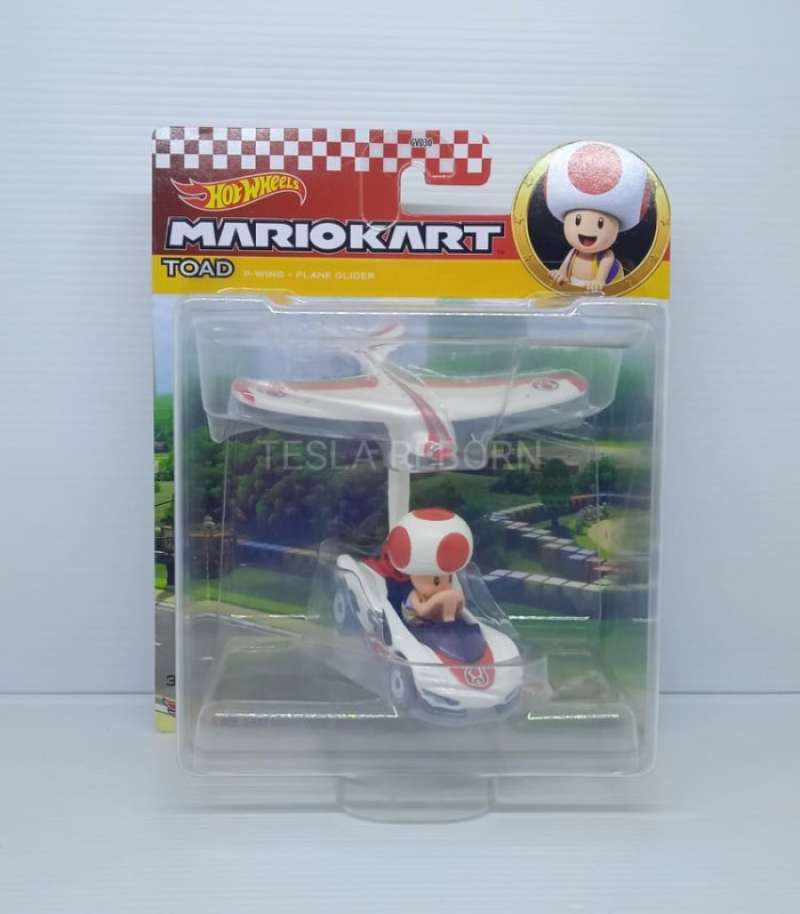 Promo Hotwheels Hot Wheels Mario Kart Toad PWing + Plane Glider