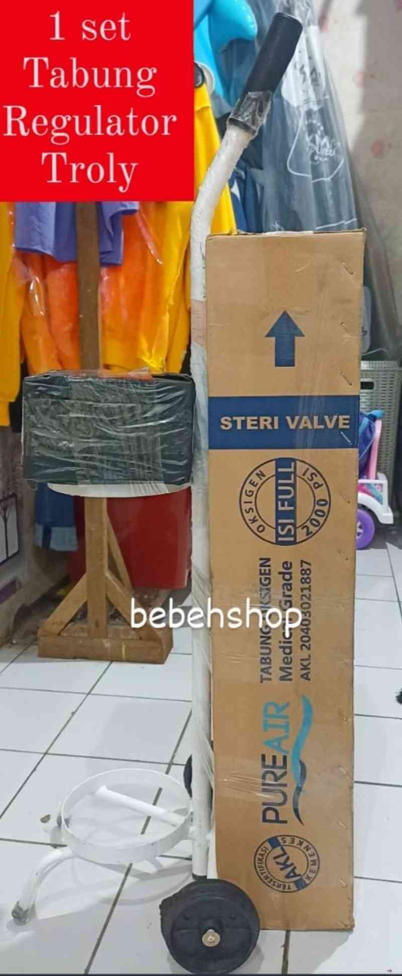 Promo Set Tabung Oxygen 1M3 Oksigen Regulator Selang Isi Troly Siap promo-set-tabung-oxygen-1m3-oksigen-regulator-selang-isi-troly-siap