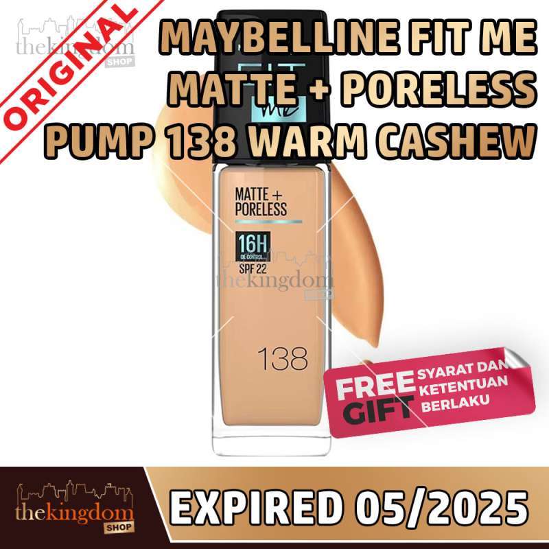 Jual Maybelline Fit Me Matte + Poreless Pump Foundation Makeup di ...