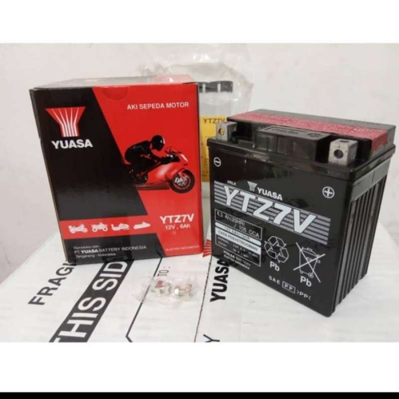 Promo AKI MOTOR YAMAHA NMAX YTZ7V ORIGINAL YUASA Diskon 23% di Seller D
