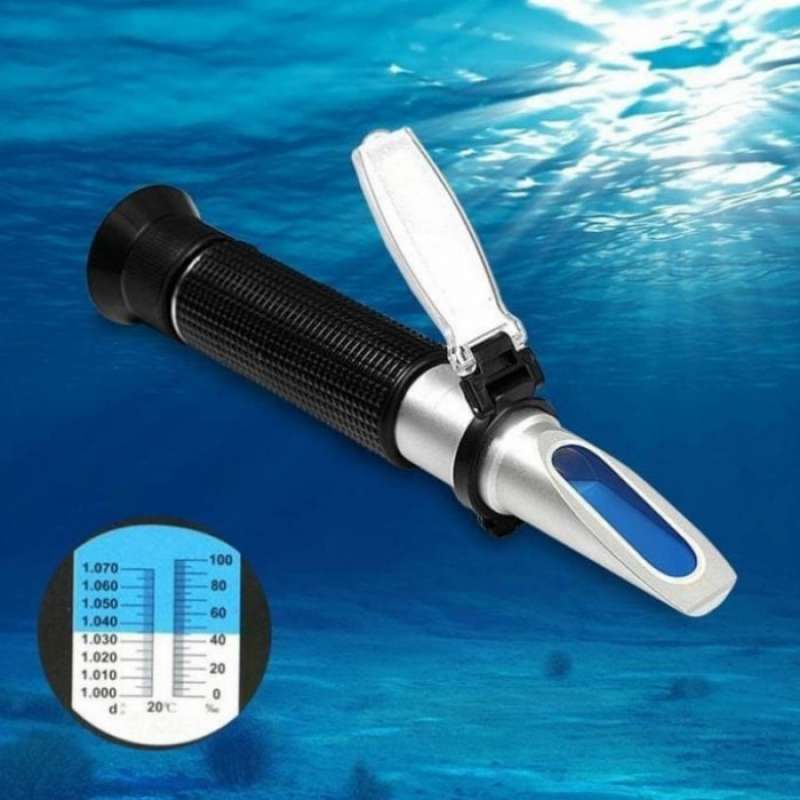 Jual Refractometer Alat Ukur Kadar Garam // Refraktometer Salinity Di