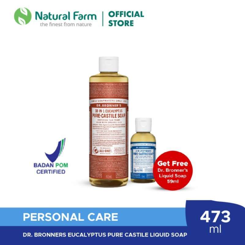 Promo Dr. Bronners Pure Castile Liquid Soap 473 ml Eucalyptus Diskon 33 ...