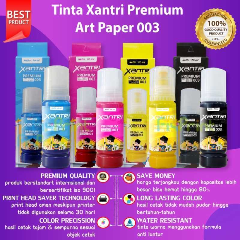 Promo Tinta Photo 003 Refill Print Kertas Art Paper Glossy Silky Matte