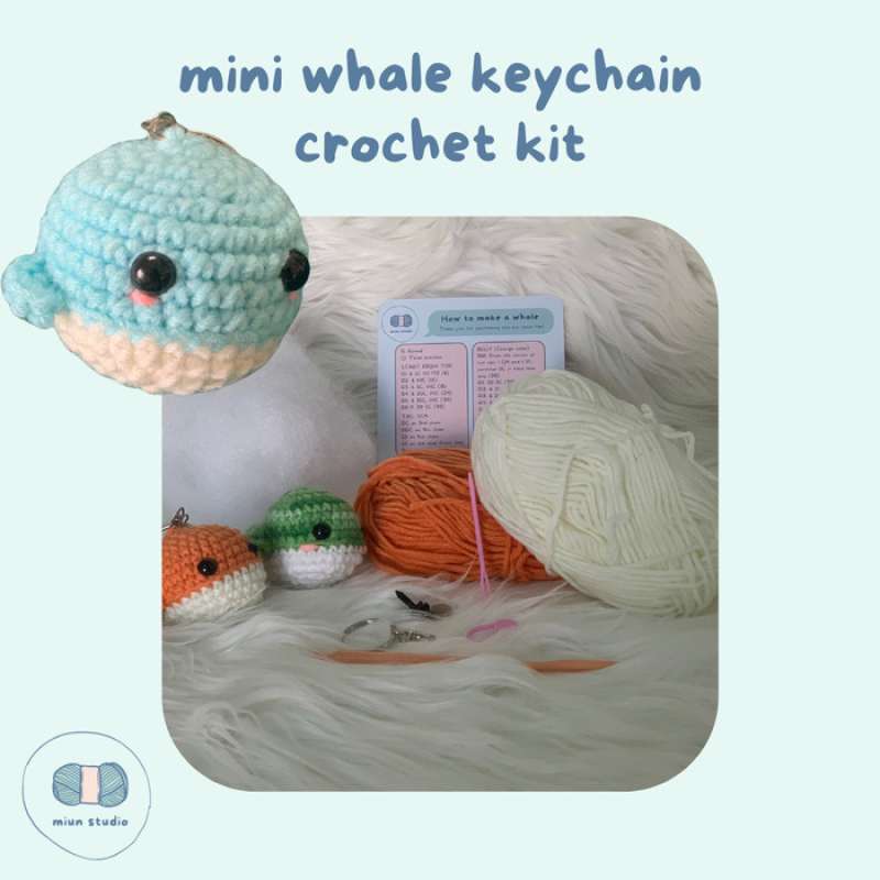 Jual Mini Whale Crochet Kit Diy Amigurumi di Seller Andalas Store