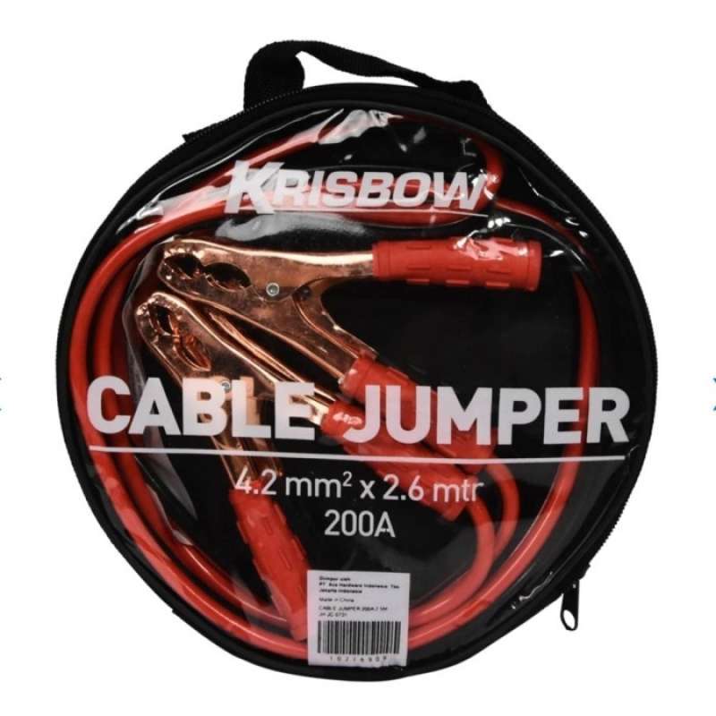 Promo Kabel Jumper aki mobil 200A Krisbow Cable Jumper JH -JC-0371 2.6