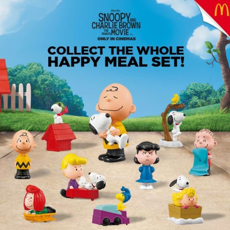 Promo Figure Happy Meal McDonald Snoopy and Charlie Brown Peanuts Movie