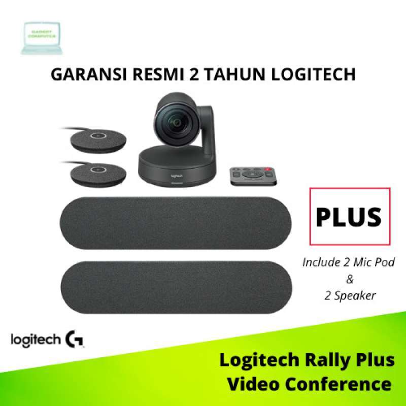 Jual Logitech Rally Plus System Ultra HD UHD Video Conference ORIGINAL ...