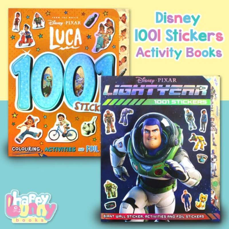 Jual Disney 500 Stickers Activity Book / Disney 1001 Stickers Book di