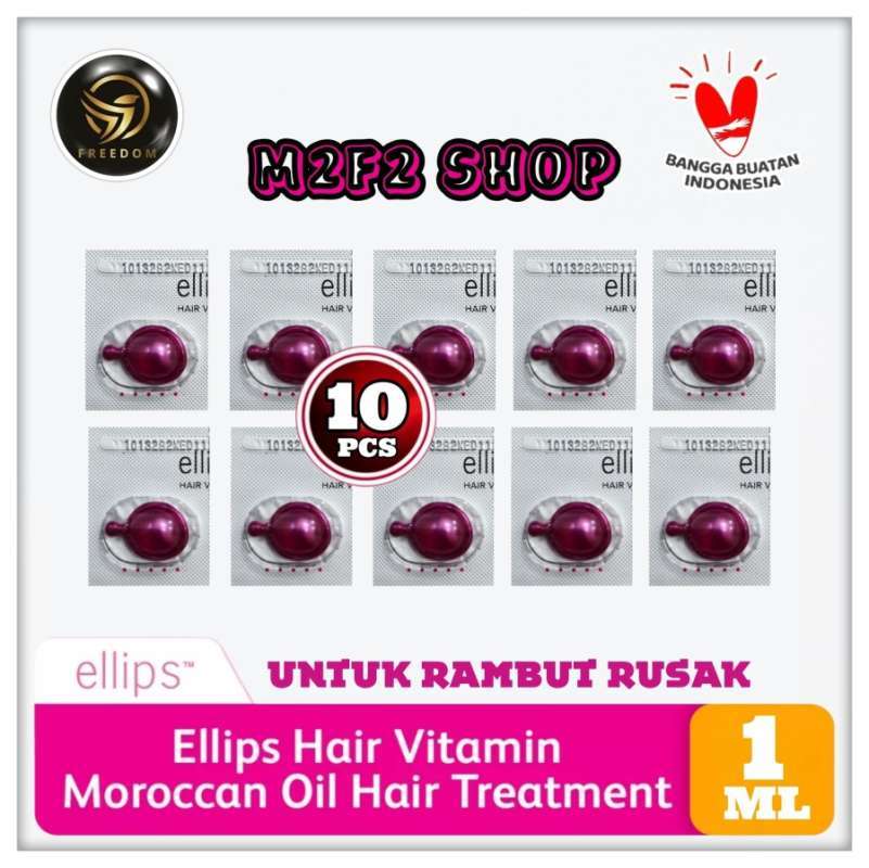 Promo Ellips Hair Vitamin Moroccan Oil Treatment Sachet 1 ml (Kemasan