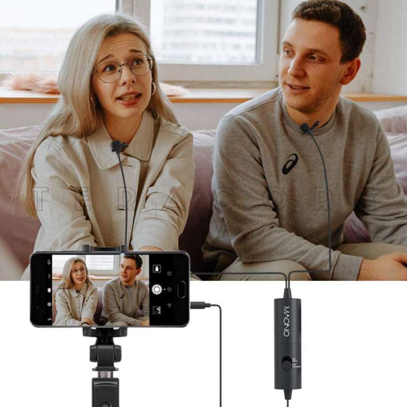 Jual Maono AU200 AU-200 AU 200 Dual Clip On Lavalier Mic Smartphone ...