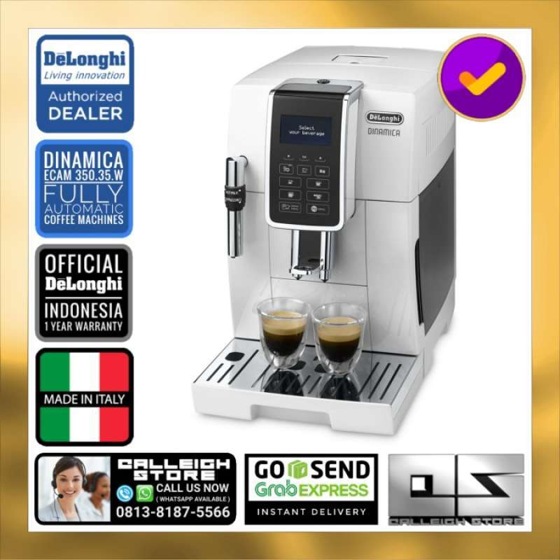 Jual Delonghi Dinamica Ecam 350.35.W Fully Automatic Coffee Machines di