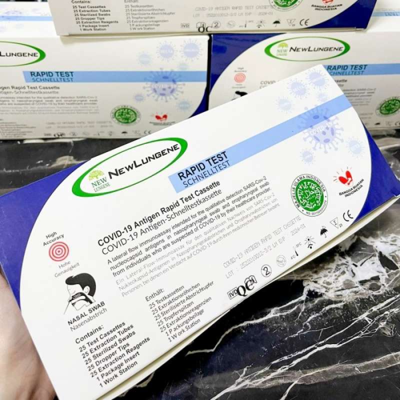 Jual SWAB TEST ANTIGEN NASAL NEW LUNGENE ISI 25 PCS di Seller Bea Store