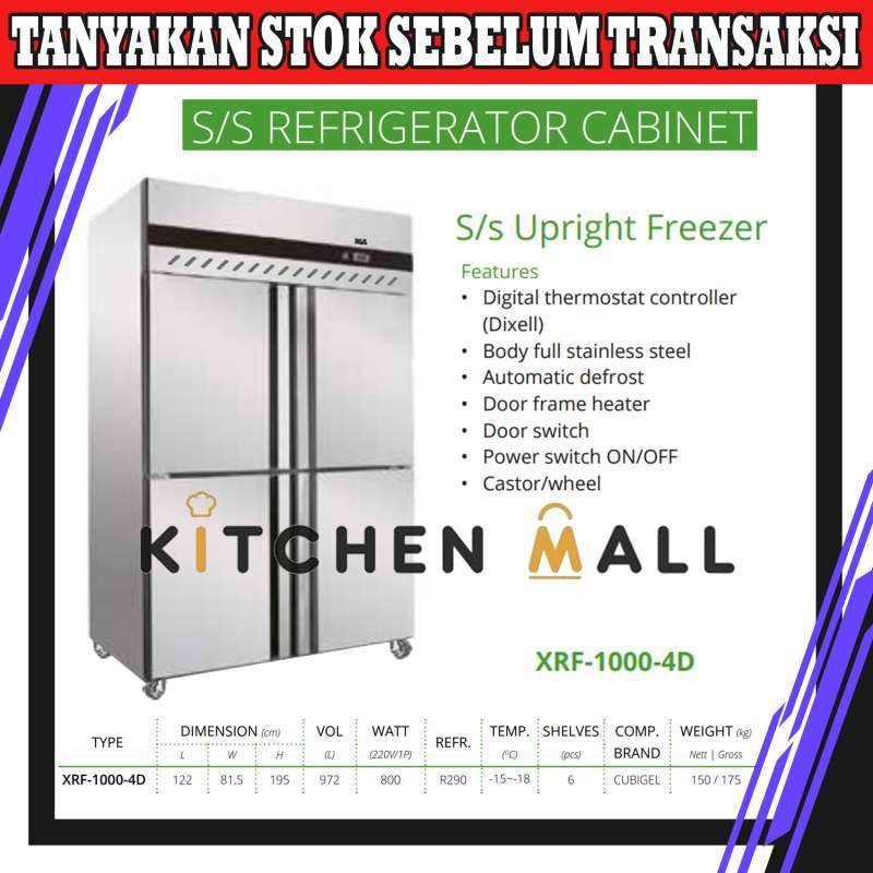 Jual Rsa Xrf-1000-4d Upright Freezer/freezer Dapur/freezer Stainless ...