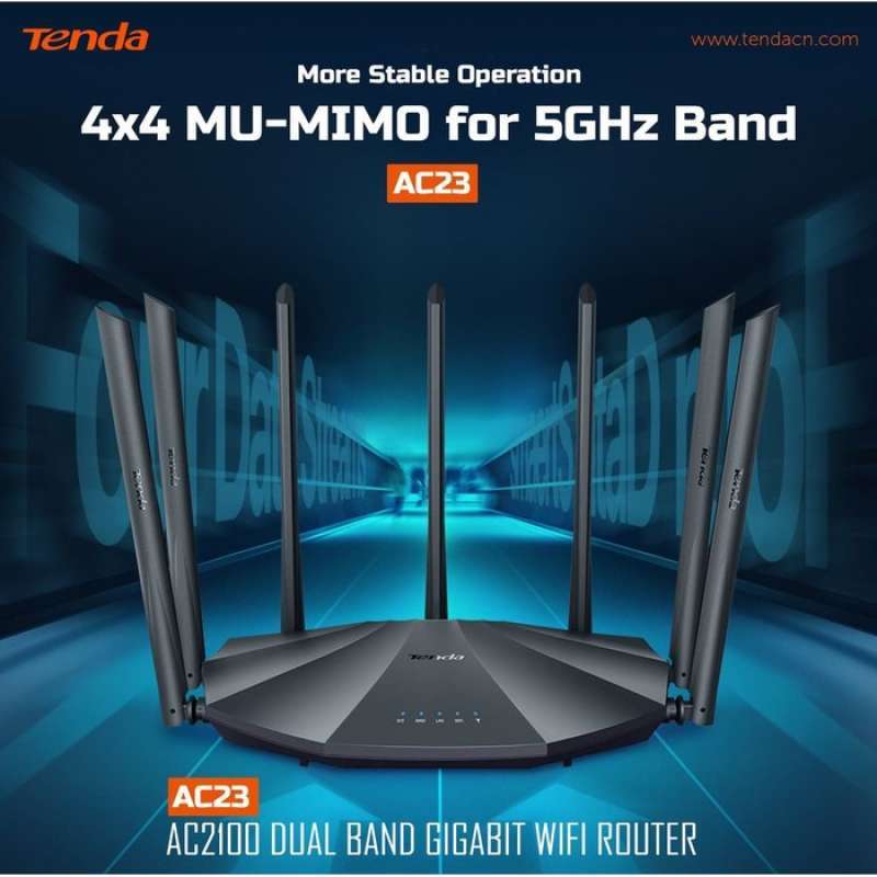 Mihomo Router Promo AC23 dual band gigabit WiFi ROUTER MU-Mimo beamforming contro ...