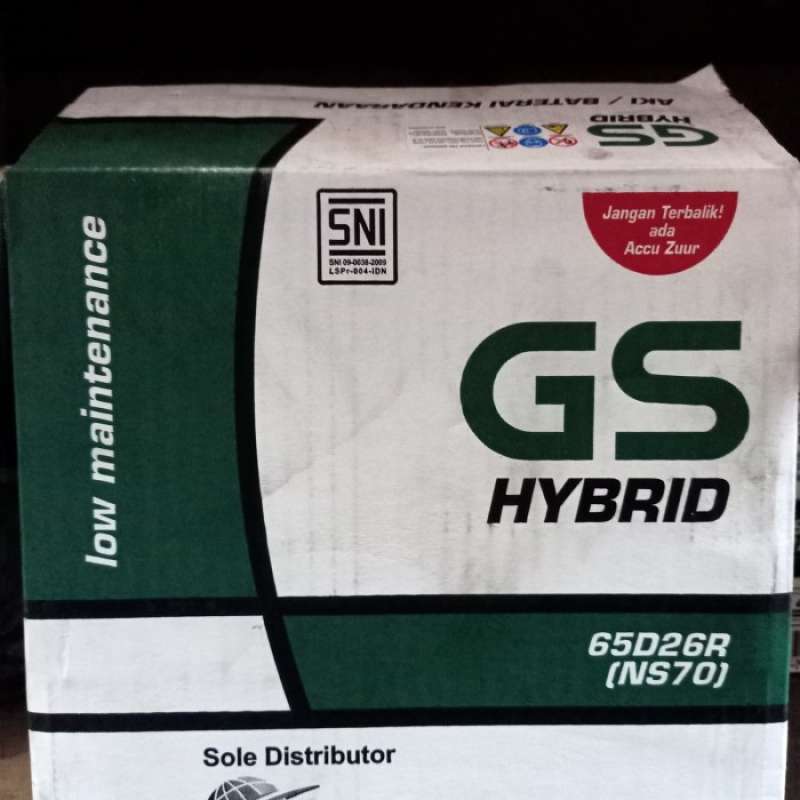 Promo Aki GS Hybrid NS 70/Aki Mobil/Aki Panther/Aki Colt Diesel/Aki 65A