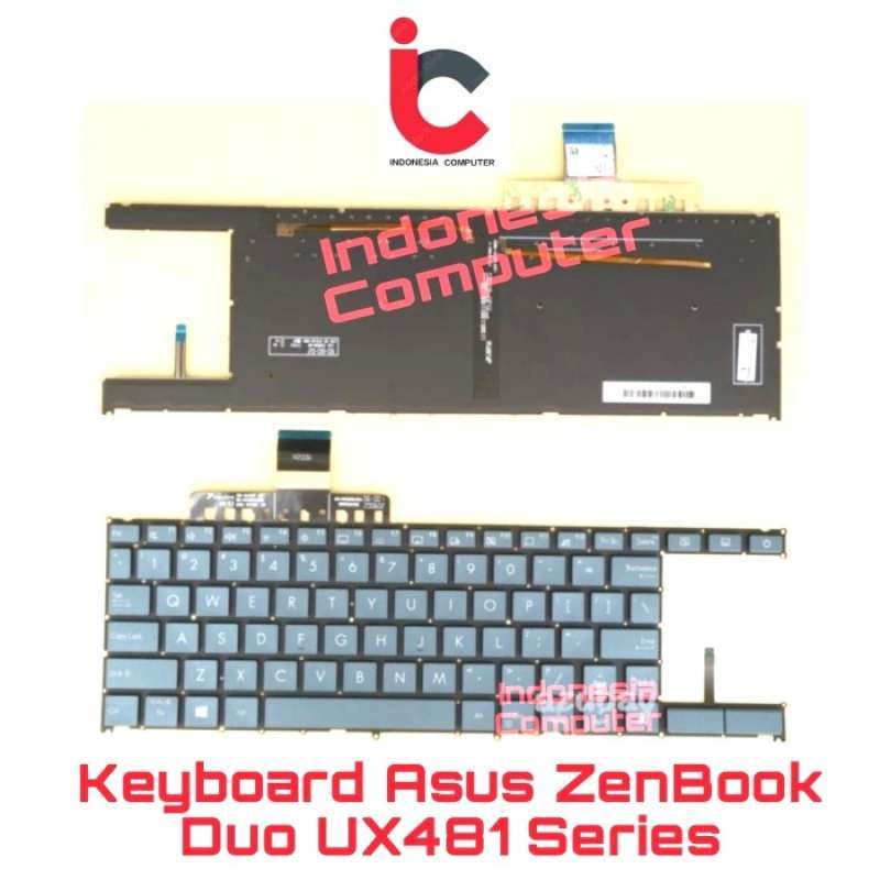 Bàn Phím Laptop Asus ZenBook Duo UX481 UX481F UX481FA UX481FAY UX481FL Ux481fly Màu Xanh đen Có Đèn I.413948453