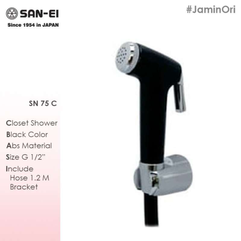 Promo Closet Shower Toilet Jet Shower Spray Set San-Ei Sn 75 C Black ...