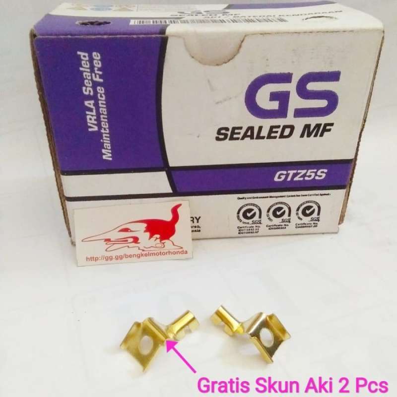 Promo Battery Accu Aki Gtz5S Asli Gs Astra Original Honda Yamaha Suzuki