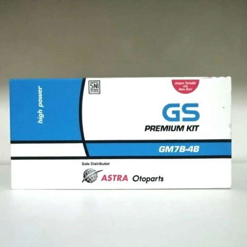Promo Aki Basah Original Gs Astra Gm7B-4B Premium Kit 12 Volt 7Ah