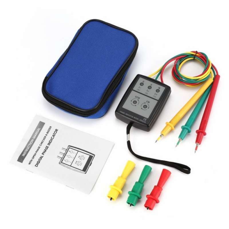 Promo SP8030 DIGITAL THREE 3 PHASE INDICATOR ROTATION TESTER INDIKATOR ...