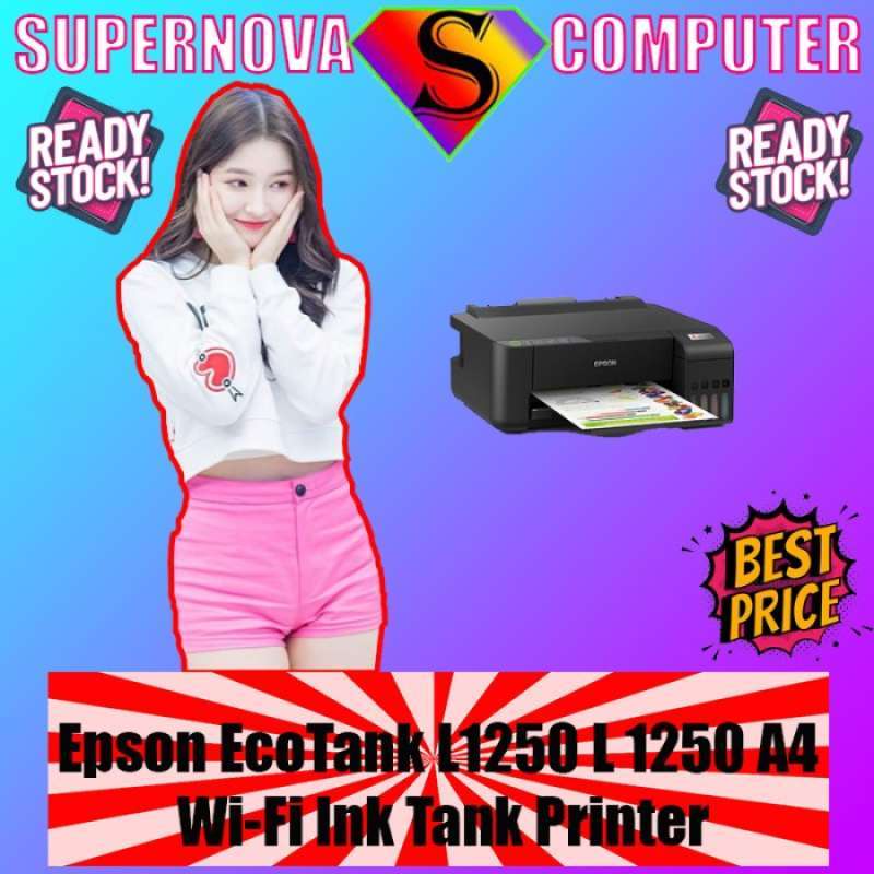 Promo Epson EcoTank L1250 L 1250 A4 Wi-Fi Ink Tank Printer - Varian ...