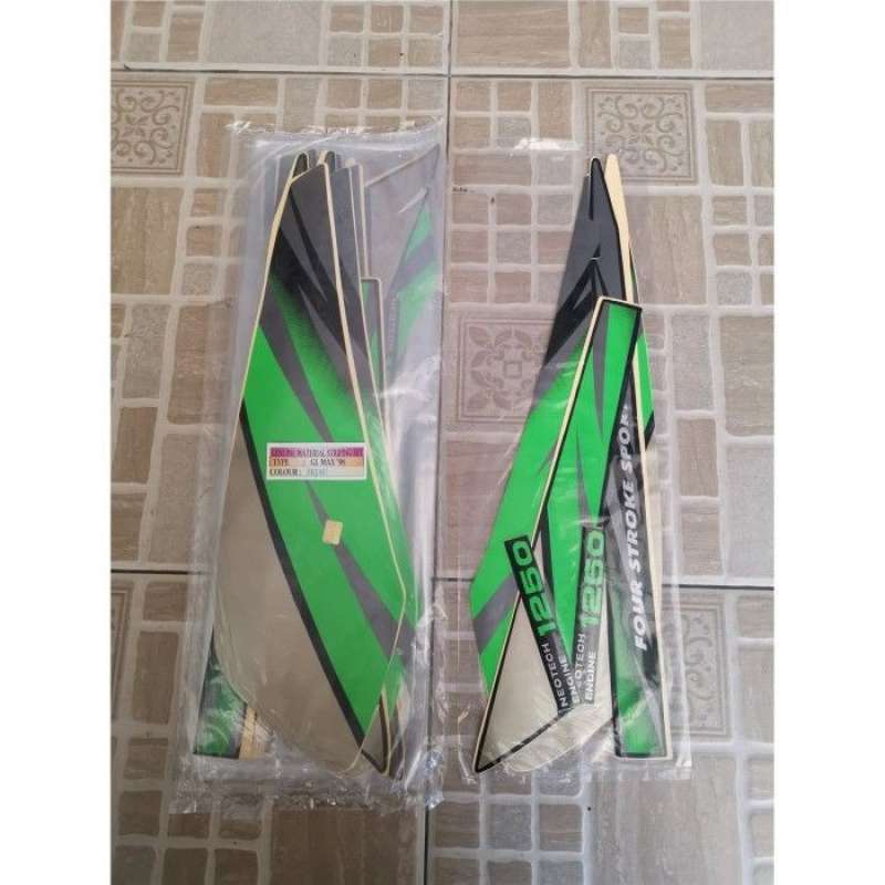 Promo Stiker Bodi & Lis Body & Striping Gl Max 1996 Hijau Diskon 23% di