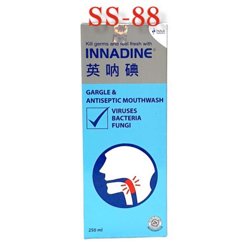 Promo Innadine Gargle & Antiseptic Mouthwash Diskon 29 di Seller